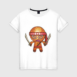 Женская футболка Глянцевая печенюха ниндзя
