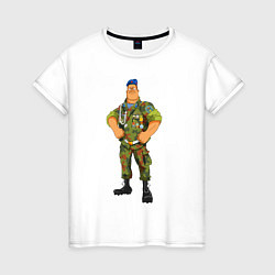 Женская футболка Защитник Отечества