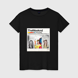 Футболка хлопковая женская Thursday The Weeknd, цвет: черный