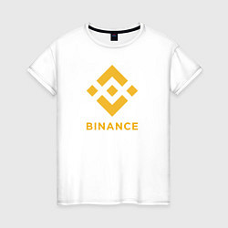 Женская футболка BINANCE БИНАНС БИРЖА