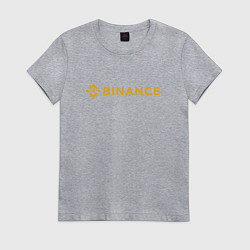 Женская футболка BINANCE БИНАНС БИРЖА СПИНА
