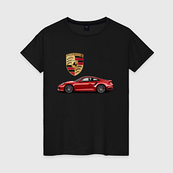 Женская футболка PORSCHE