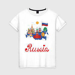 Женская футболка Патриот России