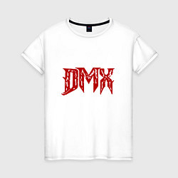 Футболка хлопковая женская DMX Logo, цвет: белый