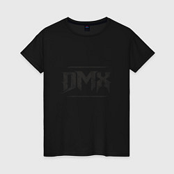 Футболка хлопковая женская DMX Black, цвет: черный