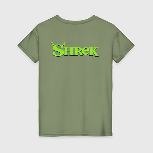 Женская футболка Shrek: Logo S / Авокадо – фото 2