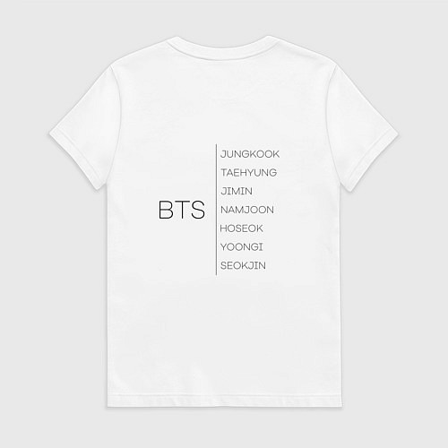 Женская футболка BTS БТС / Белый – фото 2