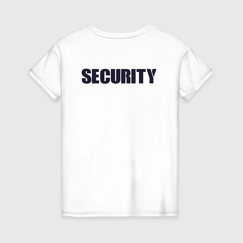 Женская футболка ОХРАНА SECURITY Z / Белый – фото 2