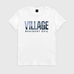 Футболка хлопковая женская Resident Evil Village Хоррор, цвет: белый