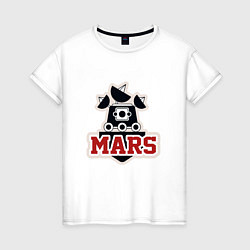 Футболка хлопковая женская Mars, цвет: белый