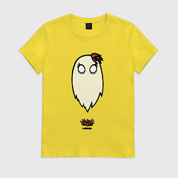 Футболка хлопковая женская Приведение Венди, цвет: желтый