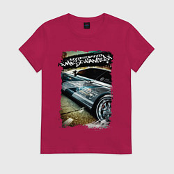 Футболка хлопковая женская Need for Speed Most Wanted, цвет: маджента