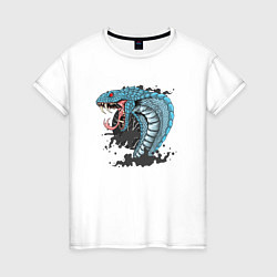 Женская футболка Голова змеи