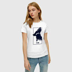 Футболка хлопковая женская Love Death And Robots Доброй охоты, цвет: белый — фото 2