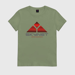 Футболка хлопковая женская Skynet, цвет: авокадо