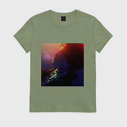 Футболка хлопковая женская Joji, цвет: авокадо