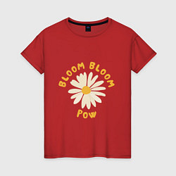 Футболка хлопковая женская THE BOYZ Bloom Bloom Pow Cute, цвет: красный