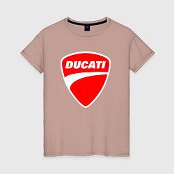 Женская футболка DUCATI ДУКАТИ ЭМБЛЕМА