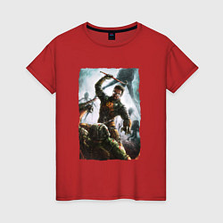 Женская футболка Doomguy VS Freeman