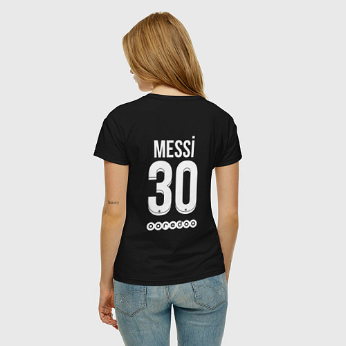 Женская футболка Messi 30 PSG / Черный – фото 4
