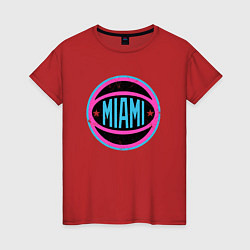 Футболка хлопковая женская Maimi Heat Ball, цвет: красный