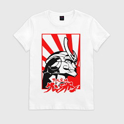 Футболка хлопковая женская Гуррен-Лаганн, цвет: белый