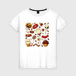 Женская футболка Хэллоуинские конфетки