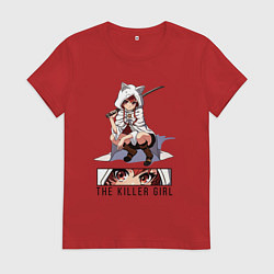 Футболка хлопковая женская Eris The killer girl, цвет: красный