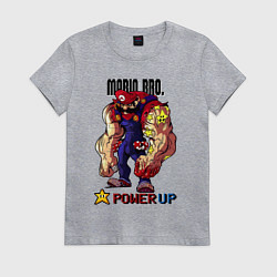 Футболка хлопковая женская Big Mario, цвет: меланж