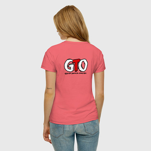 Женская футболка GTО / Коралловый – фото 4