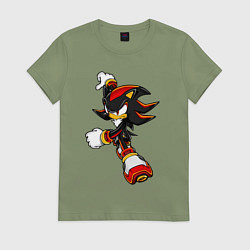 Футболка хлопковая женская SonicSW, цвет: авокадо