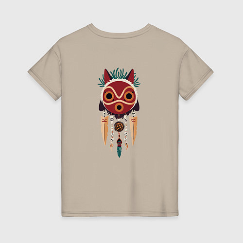 Женская футболка Princеss mononoke / Миндальный – фото 2