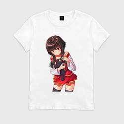 Футболка хлопковая женская BlackCаt, цвет: белый