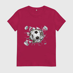 Женская футболка Футбол внутри