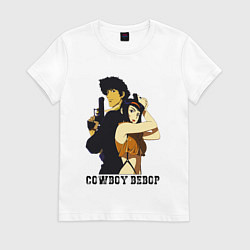 Футболка хлопковая женская Spike & Faye, цвет: белый