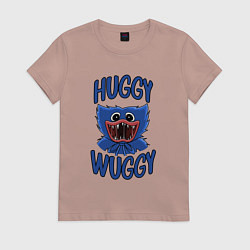 Футболка хлопковая женская HUGGY WUGGY ХАГГИ ВАГГИ, цвет: пыльно-розовый