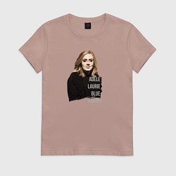 Футболка хлопковая женская Adele Laurie, цвет: пыльно-розовый