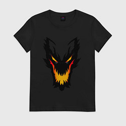 Футболка хлопковая женская ЛИЦО SHADOW FIEND DOTA2, цвет: черный