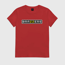 Футболка хлопковая женская Brazzers, цвет: красный