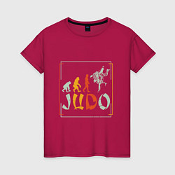 Футболка хлопковая женская Judo Warriors, цвет: маджента