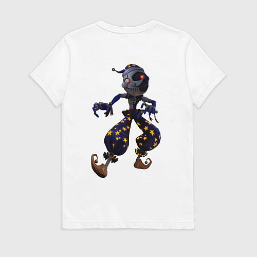 Женская футболка Солнце спереди, Луна сзади FNAF 5 / Белый – фото 2