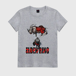 Футболка хлопковая женская ELDEN RING время путешествовать Элден Ринг Игра, цвет: меланж