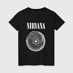 Футболка хлопковая женская Nirvana Нирвана Круги ада, цвет: черный