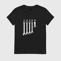 Футболка хлопковая женская Beer 0,5, цвет: черный