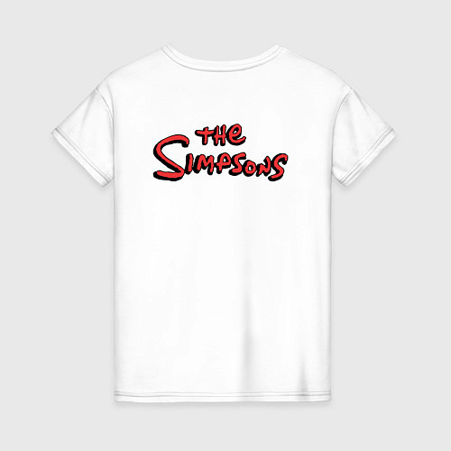 Женская футболка Simpsons donuts / Белый – фото 2