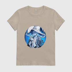 Футболка хлопковая женская Ведьма Ренни, цвет: миндальный