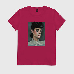 Футболка хлопковая женская Рейчел, Бегущий по лезвию, цвет: маджента