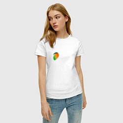 Футболка хлопковая женская Sweet mango, цвет: белый — фото 2