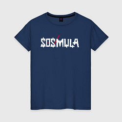 Футболка хлопковая женская SosMula City Morgue - SosMula, цвет: тёмно-синий