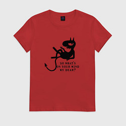 Футболка хлопковая женская Disenchantment matt groening, цвет: красный